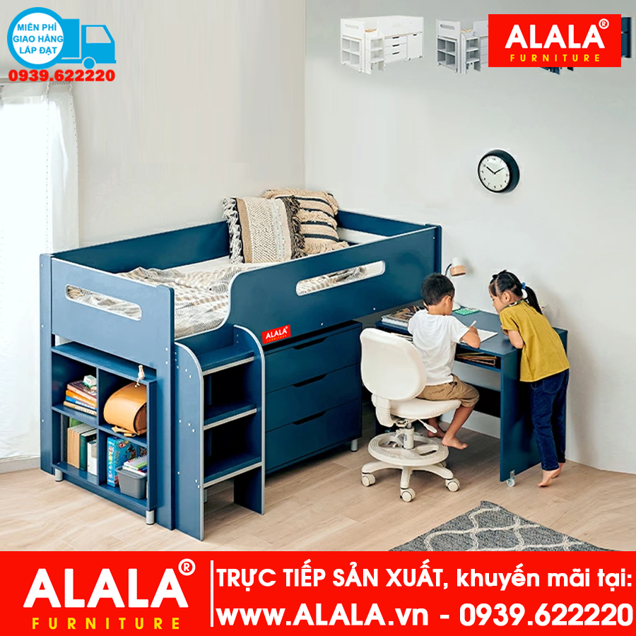 Giường tầng cho Bé ALALA138 đa năng