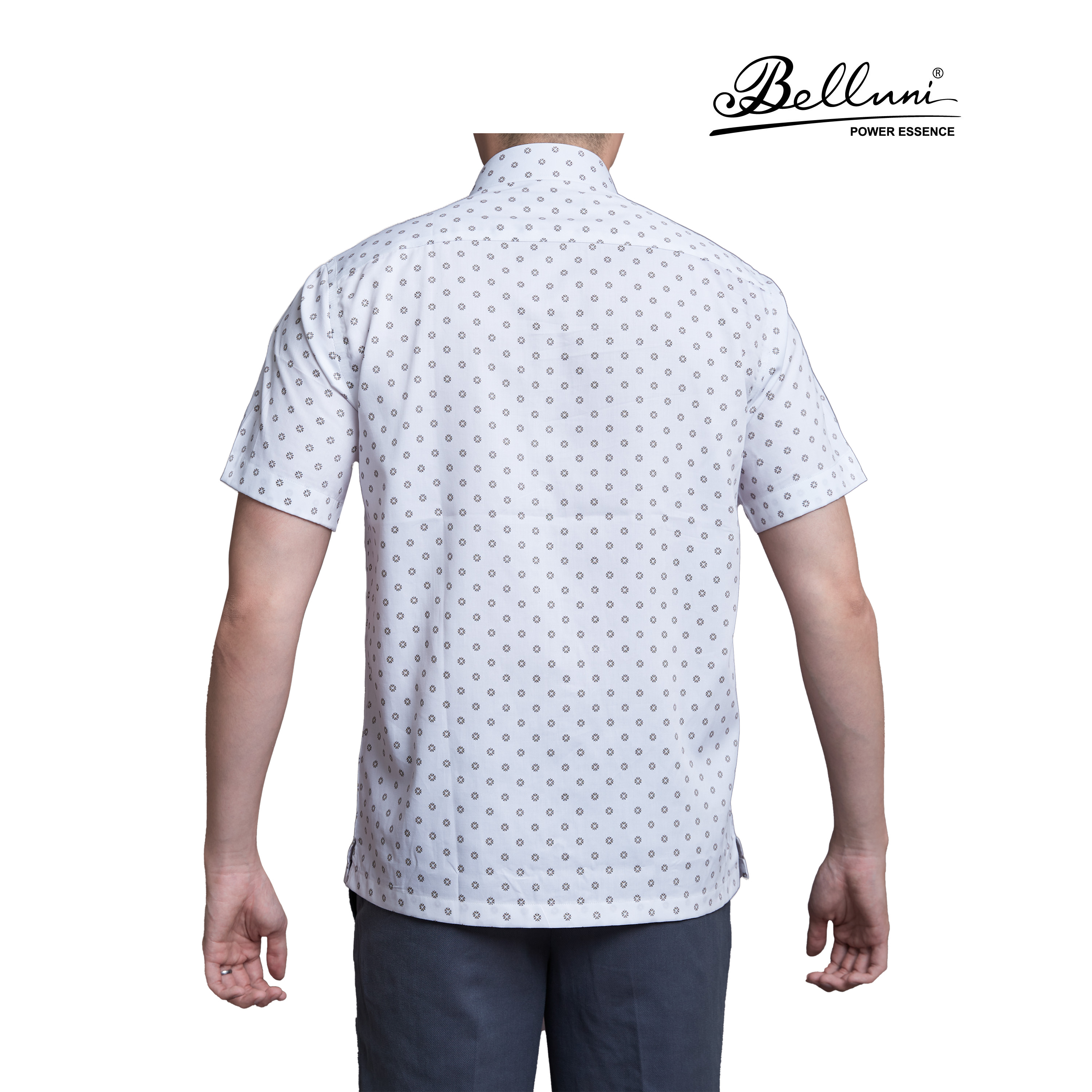 Áo sơ mi nam ngắn tay cotton cao cấp BELLUNI - ANL.CM.BE.4.W1