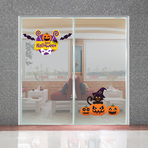Chào mừng Halloween cùng mèo đen và bí ngô