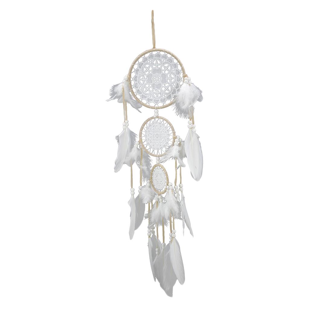 Handmade Dream Catcher w/ Lace Dream Catcher Feathers Catching Monternet