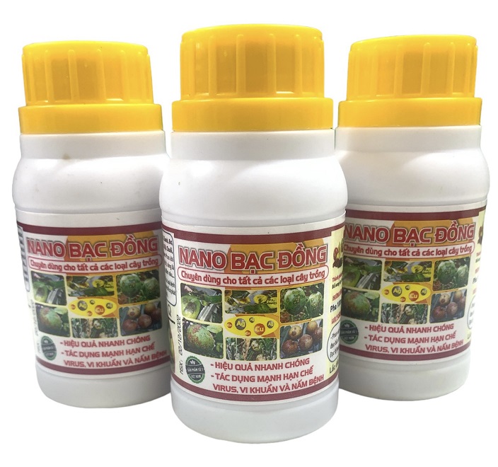 Chế Phẩm Nano Bạc Đồng - Chai 100ML Phòng và Xử Lý Nấm B.ệnh Cây Trồng Chuyên Dụng