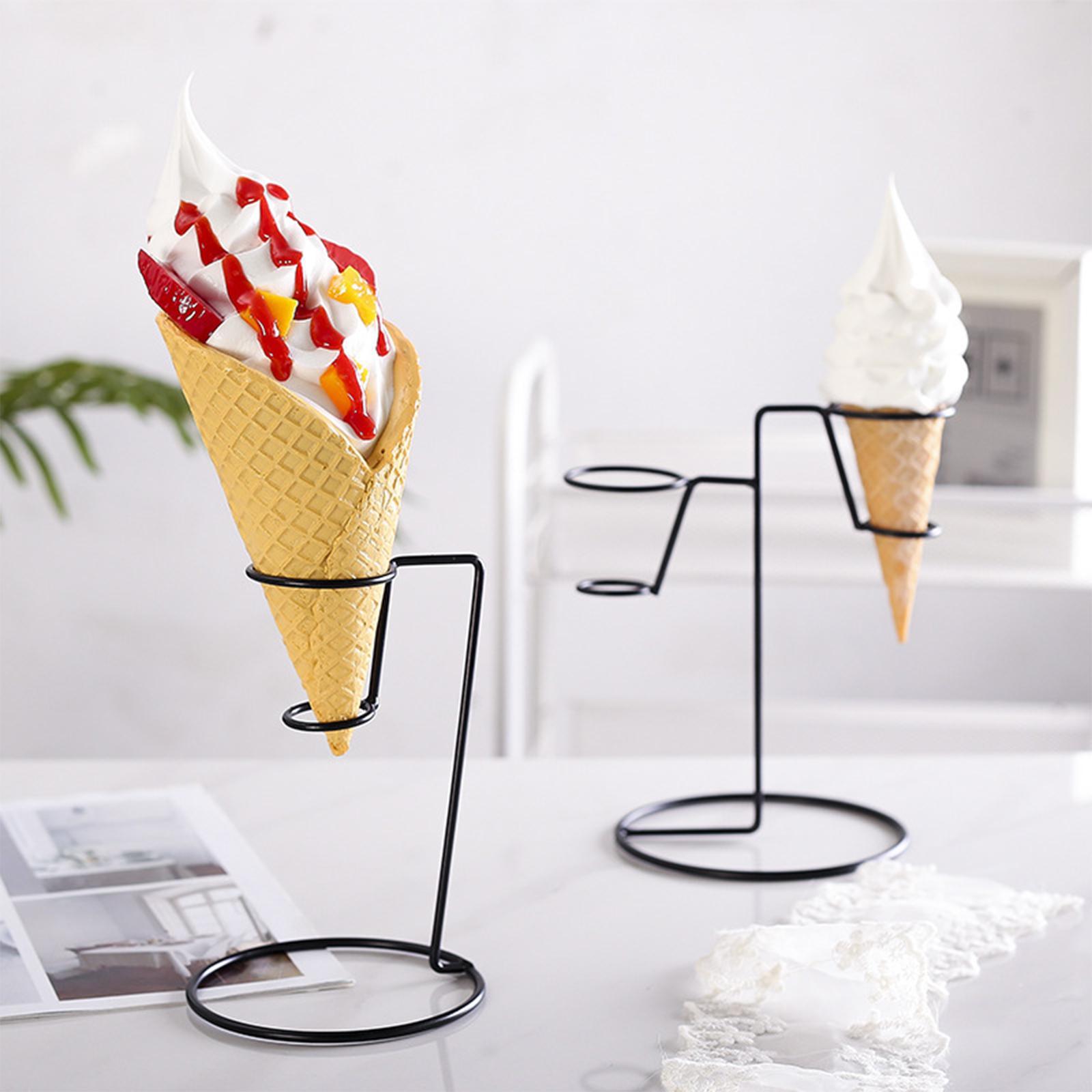 Cream Rack Storage Cupcake Cone Stands for Wedding Birthday Popcorn