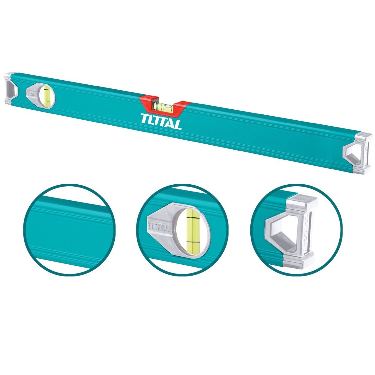 Thước thủy 40cm có 2 mức thủy  TOTAL TMT24036 - thân nhựa ABS, độ chính xác cao, nhỏ gọn tiện dụng, chống nước