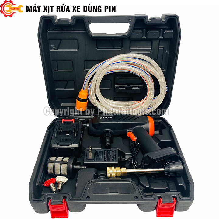 Máy rửa xe chạy pin