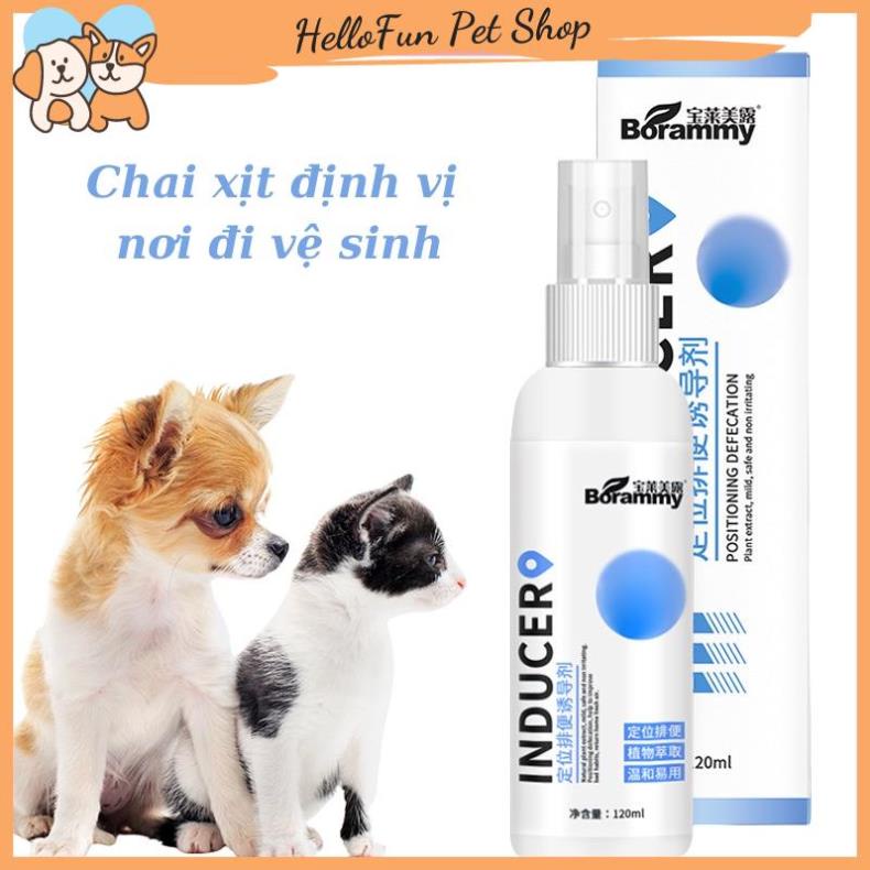 Chai xịt định vị nơi đi vệ sinh cho chó mèo