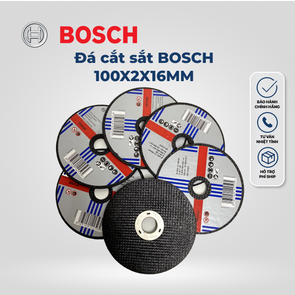 Đá mài, đá cắt sắt BOSCH100X6X16MM