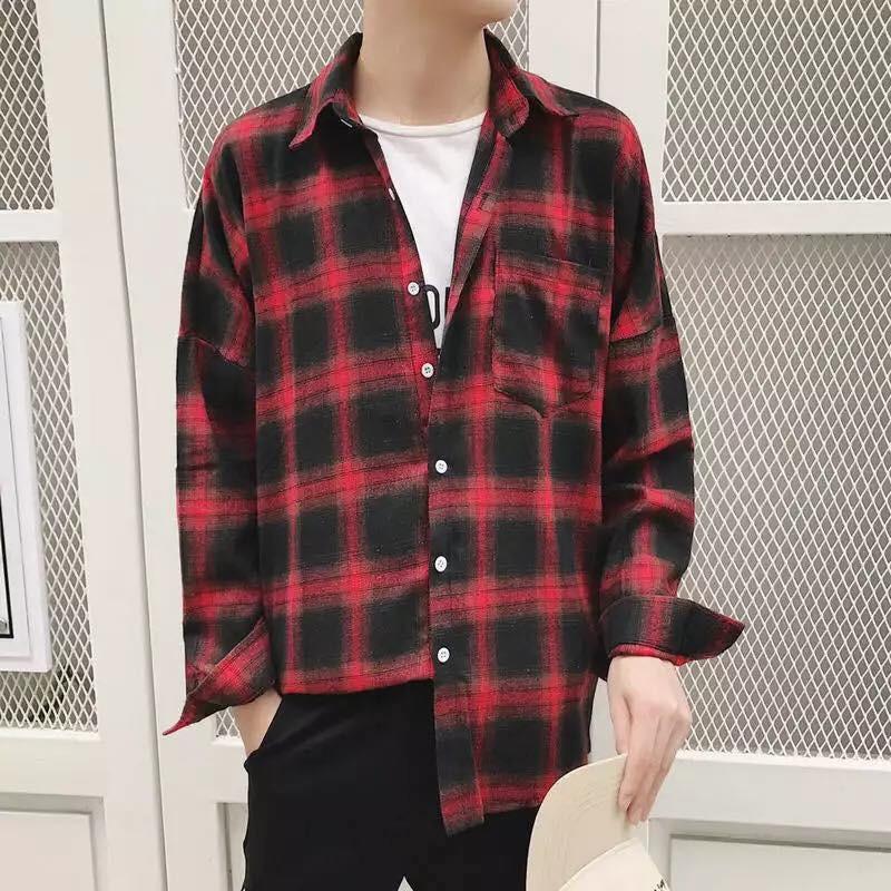 Áo Khoác Sơ Mi CARO Unisex Form Rộng nam nữ phong cách ulzzang KUN