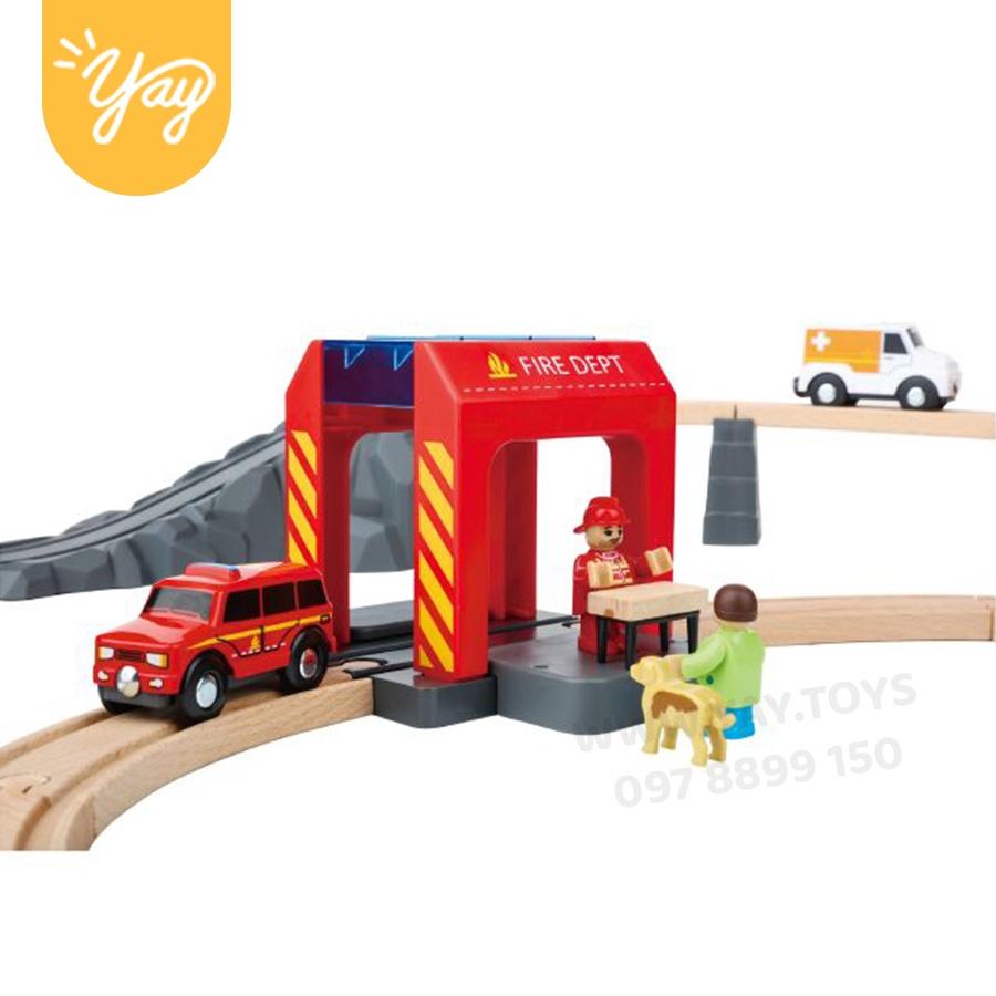 Mô Hình Đồ Chơi Đoàn Tàu Gỗ Từ 50-70 Chi Tiết Chạy Được Cho Bé 3+ - Tooky toy