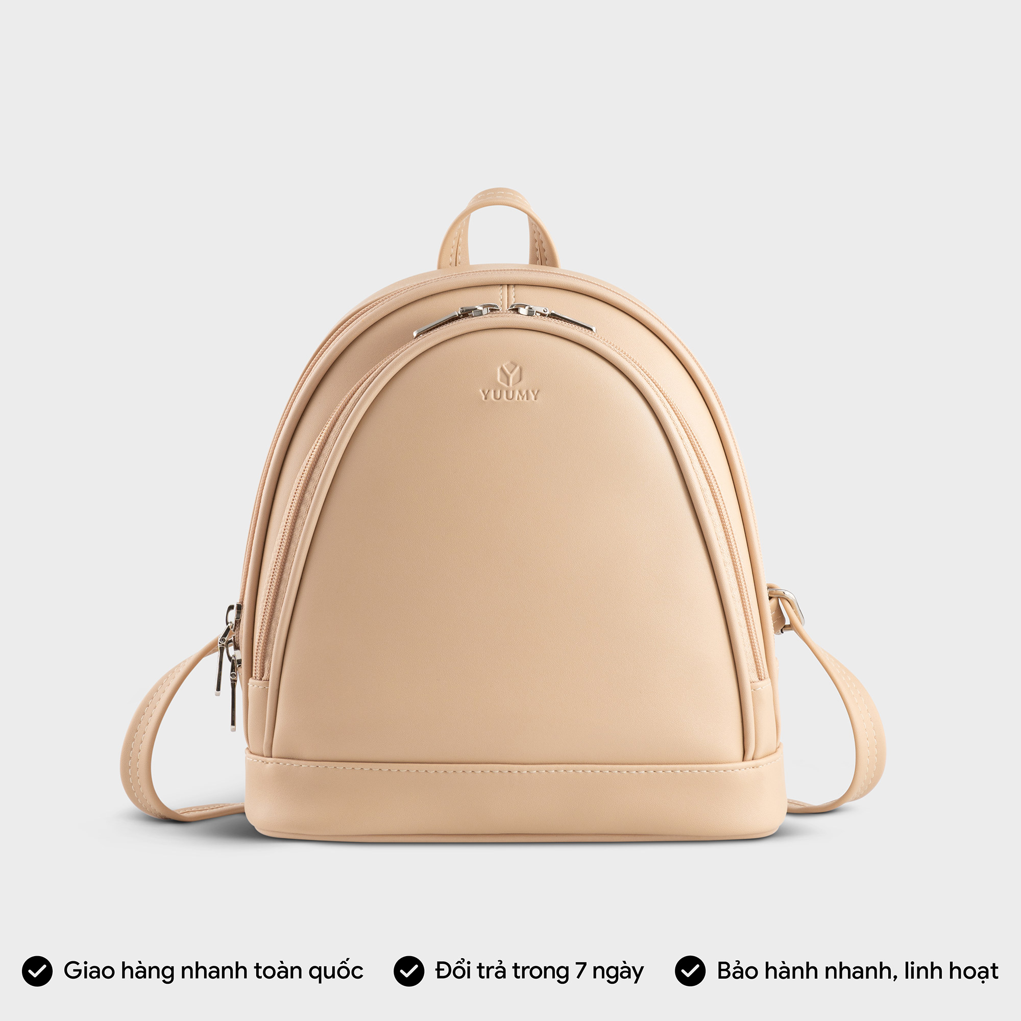 Balo Yuumy ( Thời trang nữ basic cỡ trung - Balo da Seasand YBA99 )