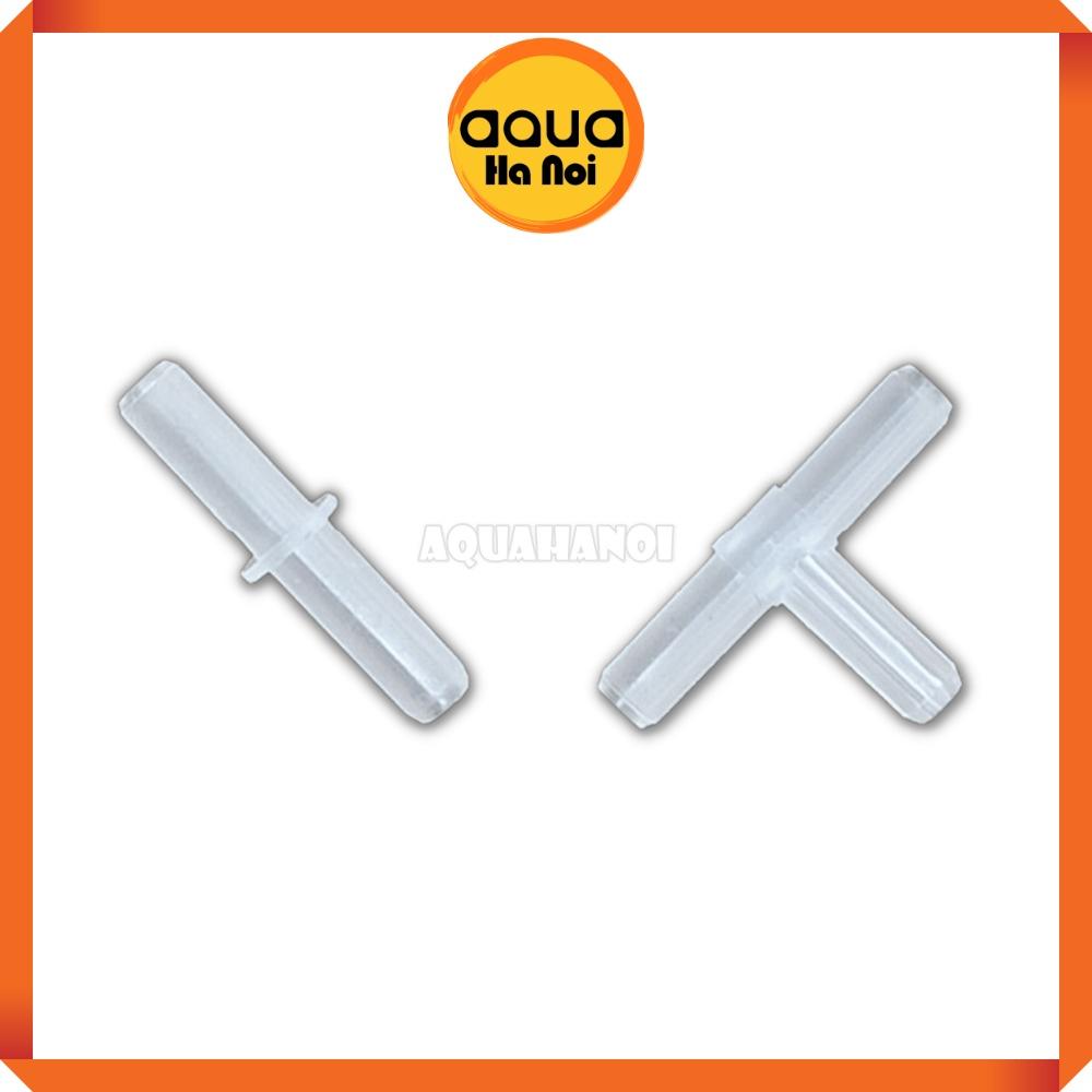 Co nhựa nối dây thẳng/chia 3 - Đầu nối dây sủi khí CO2/Oxy bể cá cảnh thủy sinh