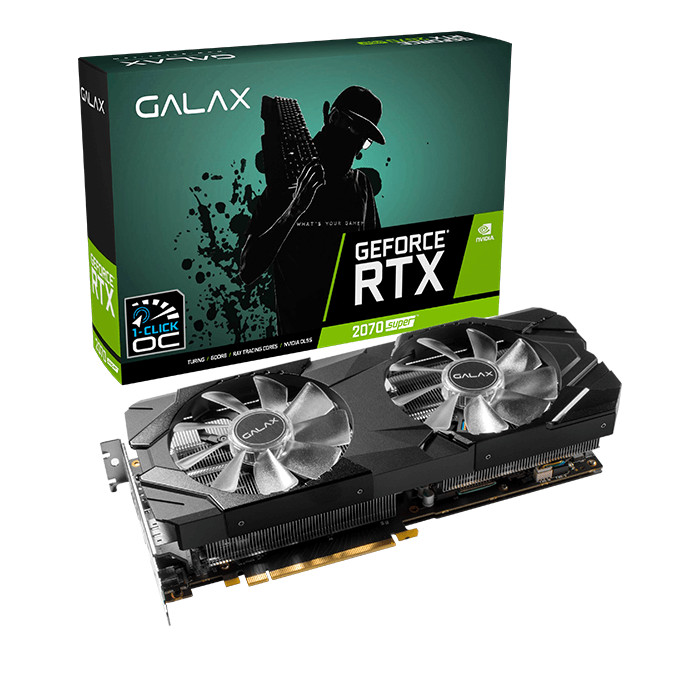 Card Màn Hình GALAX RTX 2070 SUPER EX (1 Click OC) 8GB GDDR6 BLACK - Hàng chính hãng