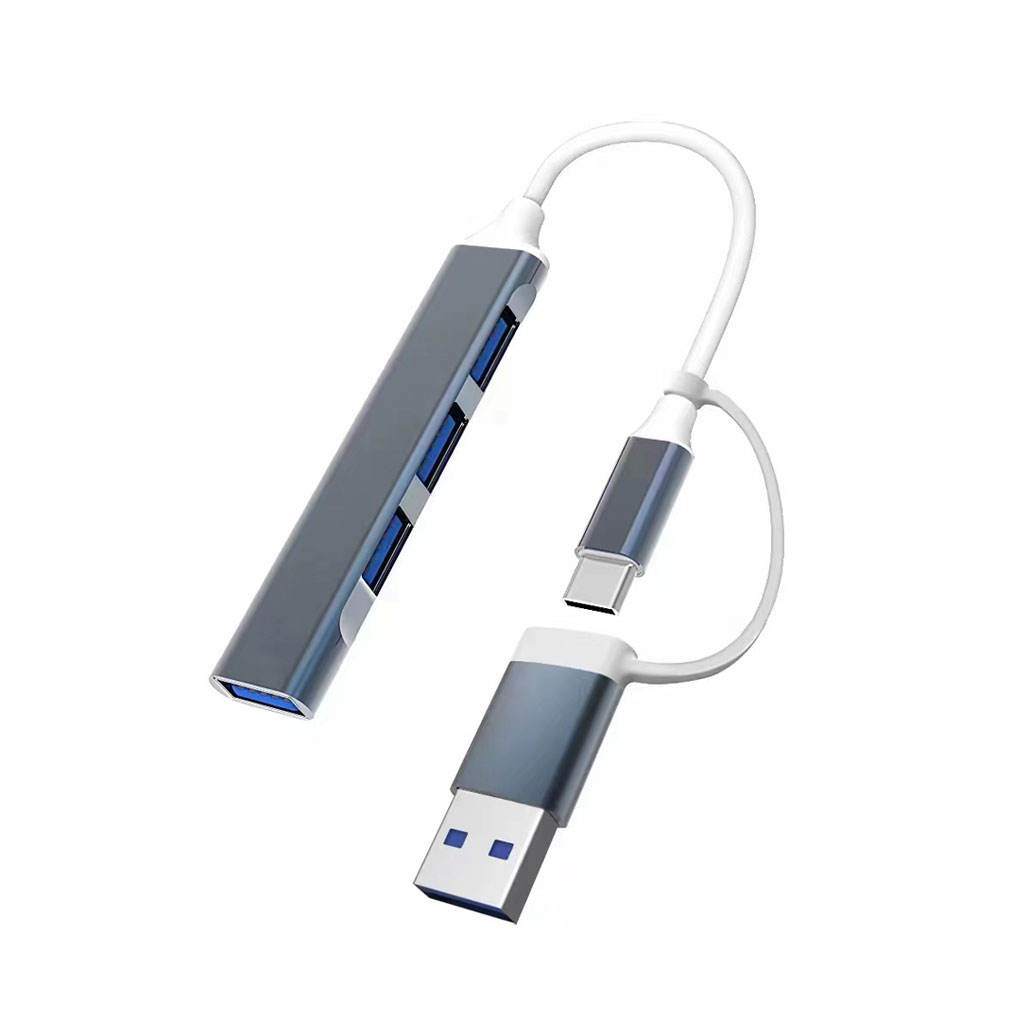 Bộ chuyển đổi TYPE-C sang USB 3.0, cáp chuyển đổi Type-c sang 4 cổng USB tốc độ cao - hàng chính hãng