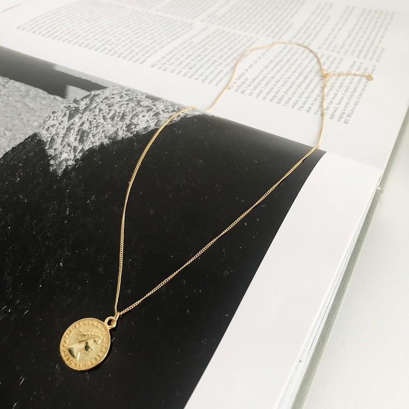 Dây Chuyền Mặt Đồng Xu Phong Cách Cổ Điển