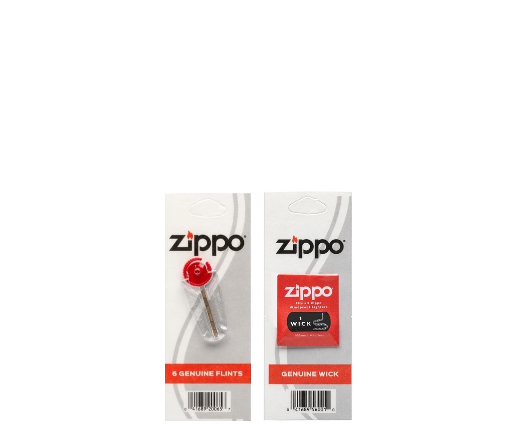 Combo 4 sản phẩm : Bật lửa Zippo Armor Brushed Chrome 162+Xăng+Đá+Bấc