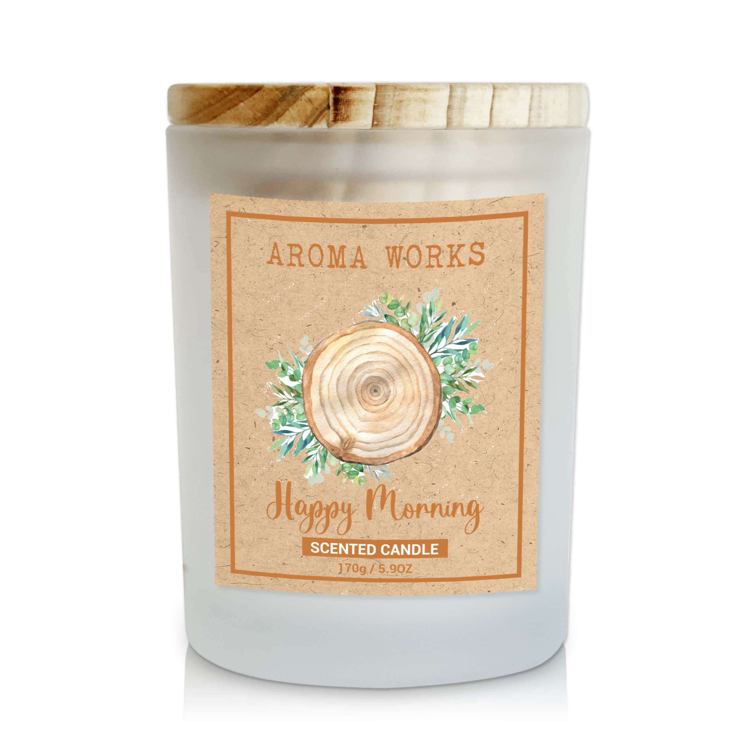 Nến Thơm Thiên Nhiên Aroma Works Natural Scented Candle - Happy Morning