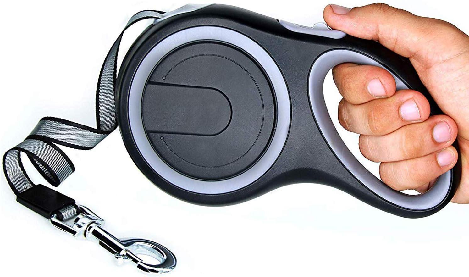 Chó dây xích có thể thu vào, 16,4 ft Chó đi bộ dây xích cho những con chó nhỏ đến lớn lên đến 110lbs