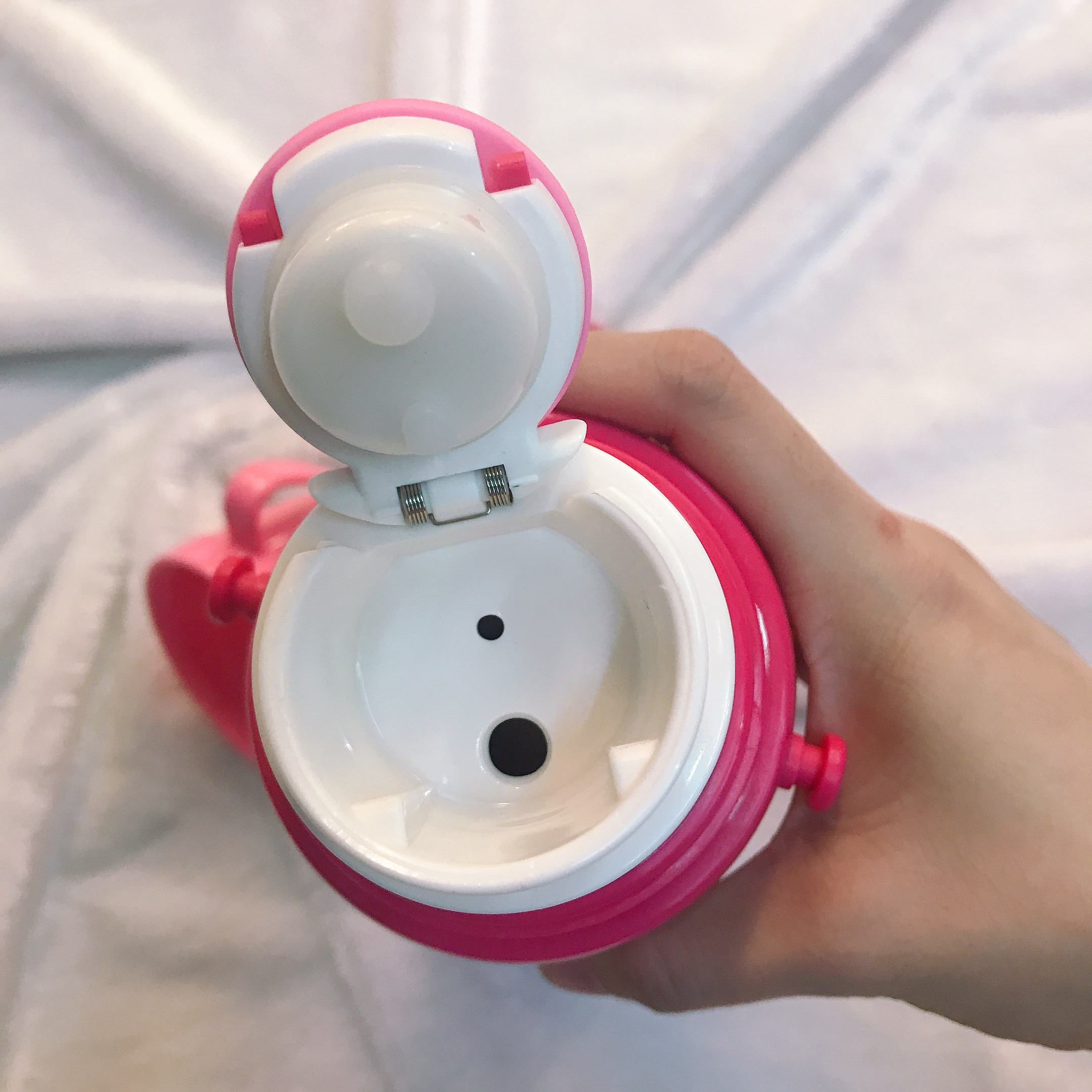 Bình nước giữ nhiệt hình Chuột Minnie màu hồng cho trẻ em, các bé, học sinh -  - WD-3416MIN