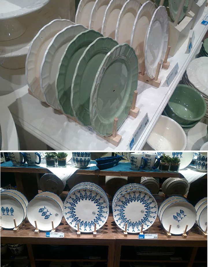 Giá úp cốc, thớt, vung xoong tiện dụng bằng gỗ tre loại 6 ô