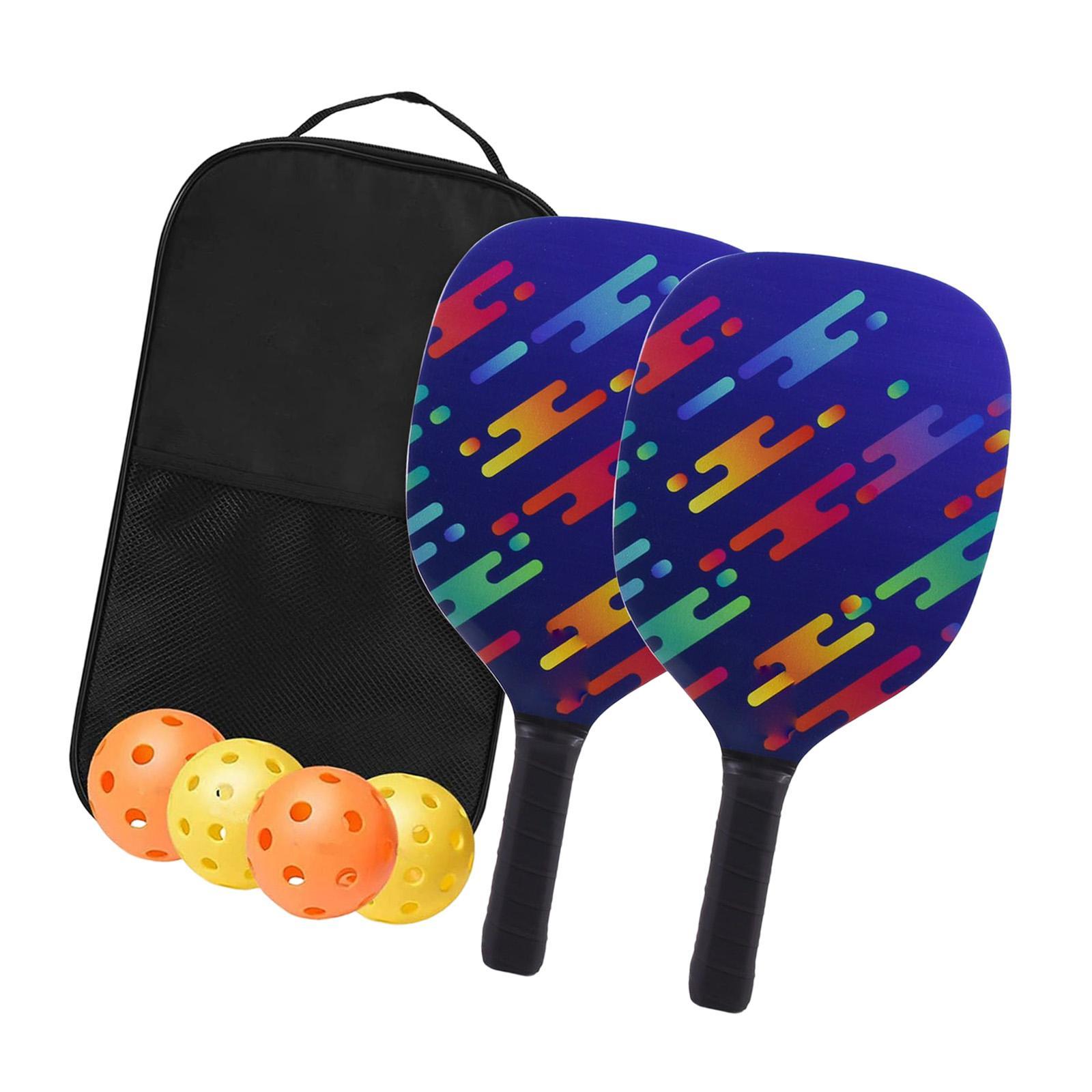 Portable Pickleball Paddles Set Gift Lightweight Pickleball Rackets for Indoor Outdoor