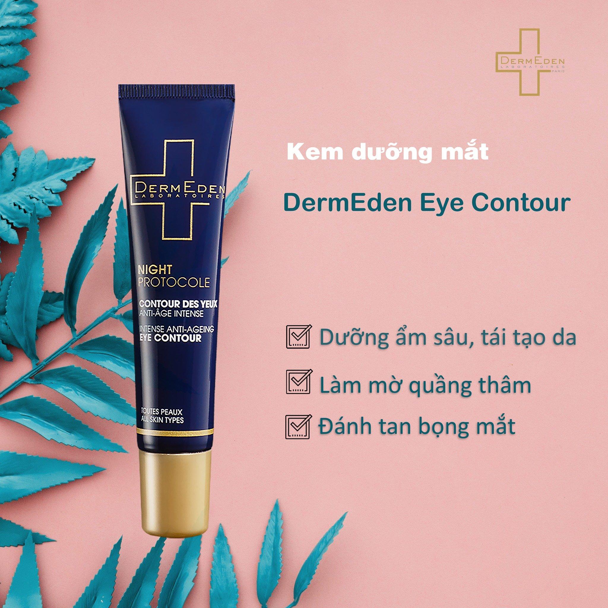 Kem Giảm Thâm Mắt Dermeden Night Protocole Intense Anti-ageing 15ml