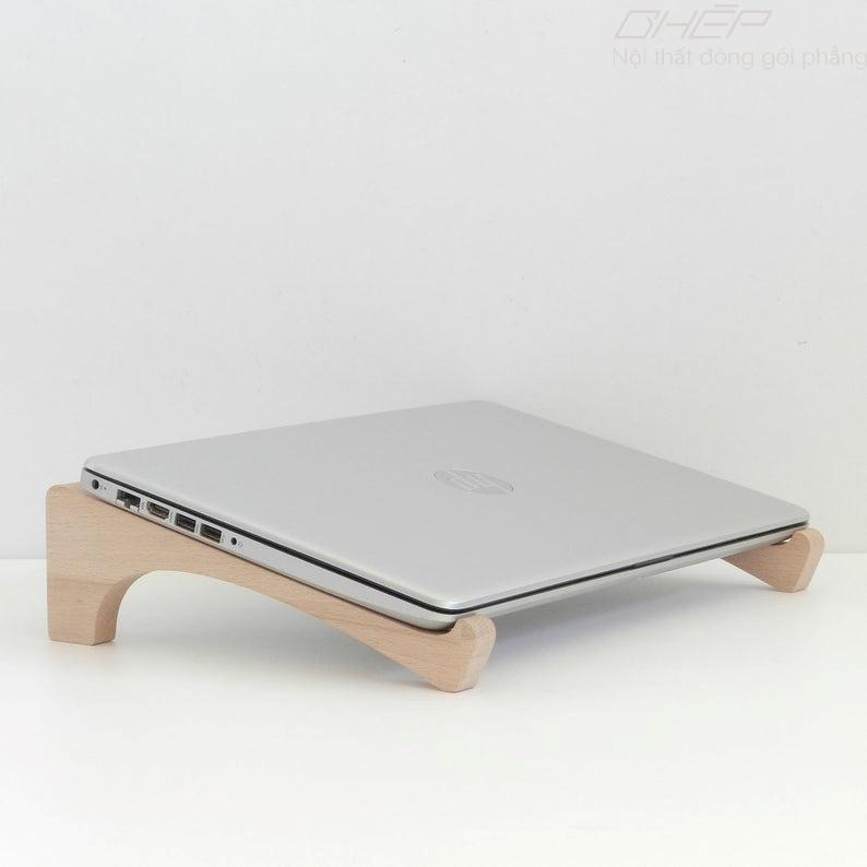 Giá Đỡ Laptop -001/ Kệ Laptop Gỗ / Kệ Macbook / Giá Đỡ cho máy tính 13 - 17 inch +
