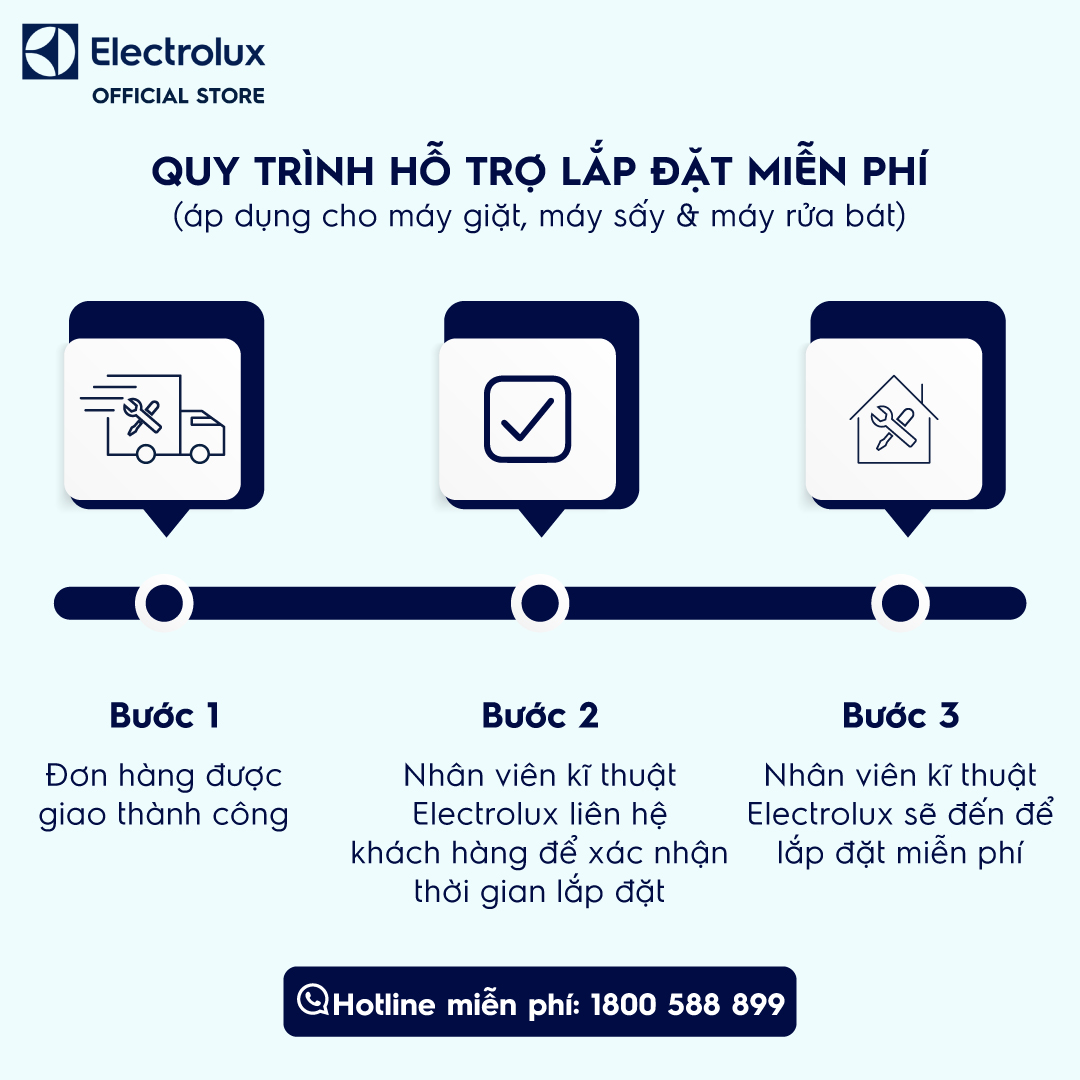 Máy giặt cửa trước Electrolux 9kg UltimateCare 500 - EWF9024P5SB - Giặt hơi nước sạch sâu, không cặn giặt tẩy, diệt vi khuẩn, giảm dị ứng, tiết kiệm điện năng