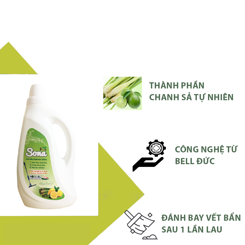 Nước lau nhà hương Chanh Sả &amp; Quế 1.25kg hữu cơ lau sàn sạch bong ngát hương thơm nước lau sàn