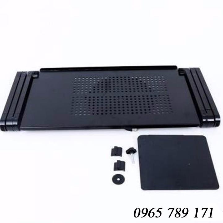 Bàn gấp để laptop tùy chỉnh 360 độ T6/ IBOX NC01 (Đen)