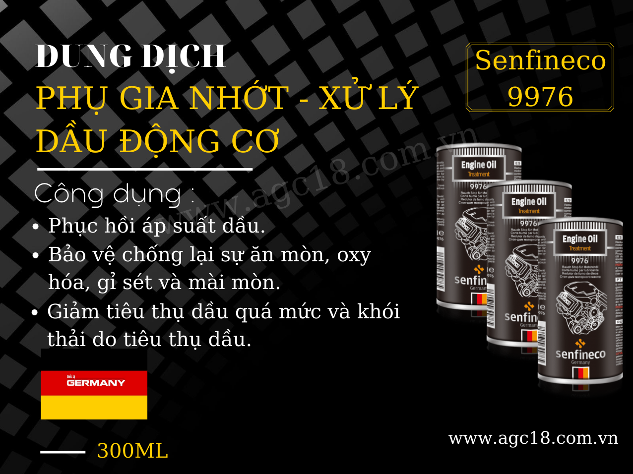 Phụ Gia Nhớt Động Cơ – Xử Lý Dầu Động Cơ Hiệu Quả Senfineco 9976