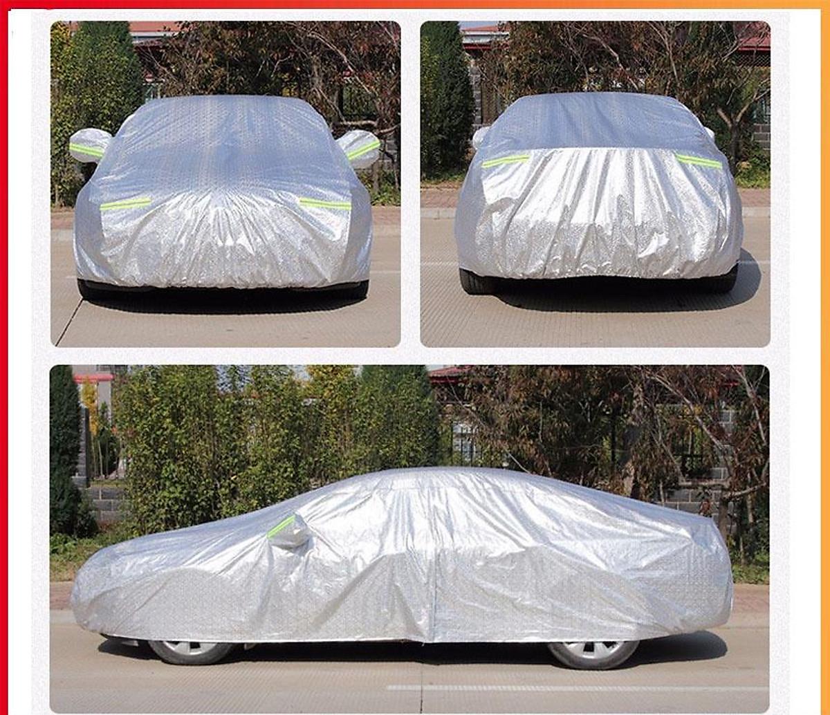 Bạt Phủ Ô Tô VINFAST FADIL, LUX A 2.0, LUX SA 2.0, Chất Liệu Bạt Tráng Nhôm 3 lớp,  có phản quang