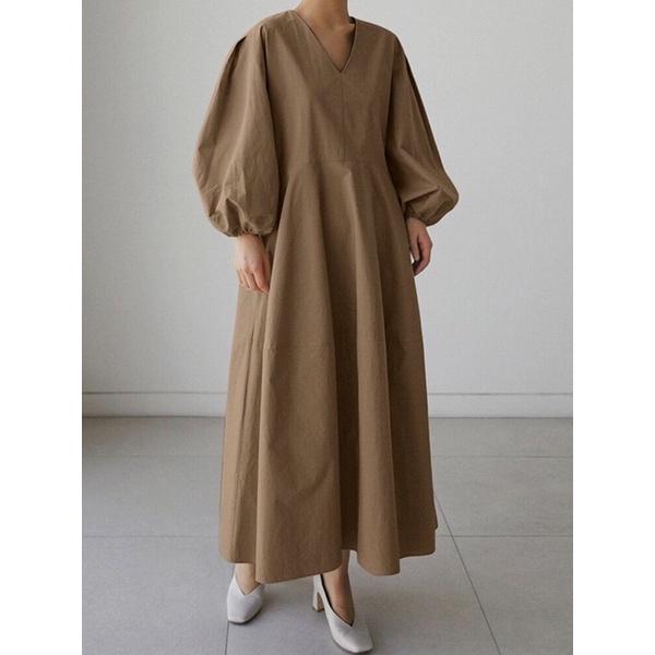 Đầm Linen Tay Bồng Dây Ngang