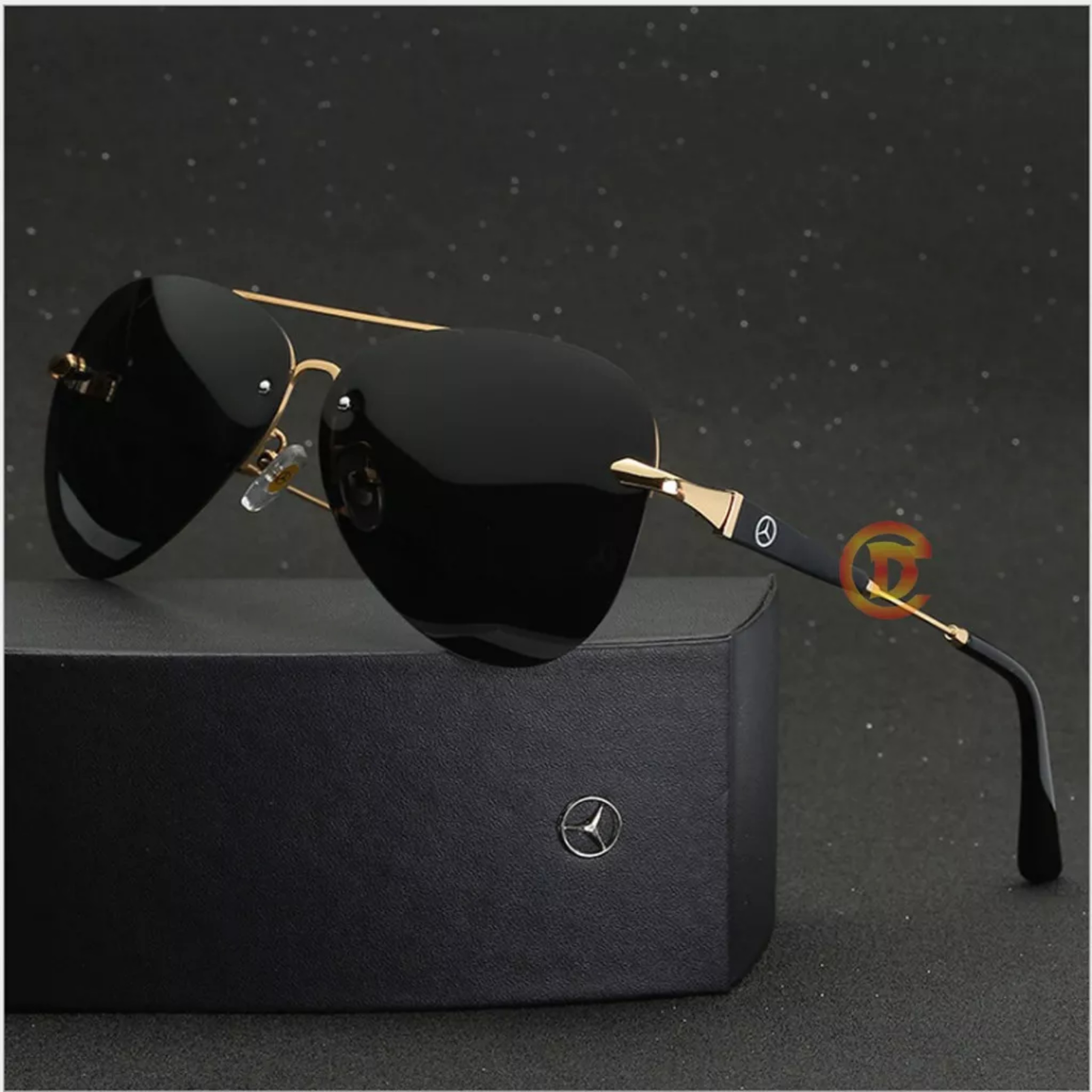 Kính mắt nam thời trang 9001 - Mắt kính nam phân cực 9001 chống tia UV ĐI NGÀY VÀ ĐÊM