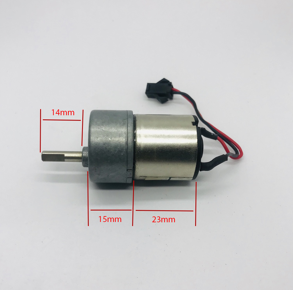 Motor giảm tốc 12v bánh răng kim loại tốc độ chậm 23 - 85 vòng dải điện áp 5V - 18V - LK0171