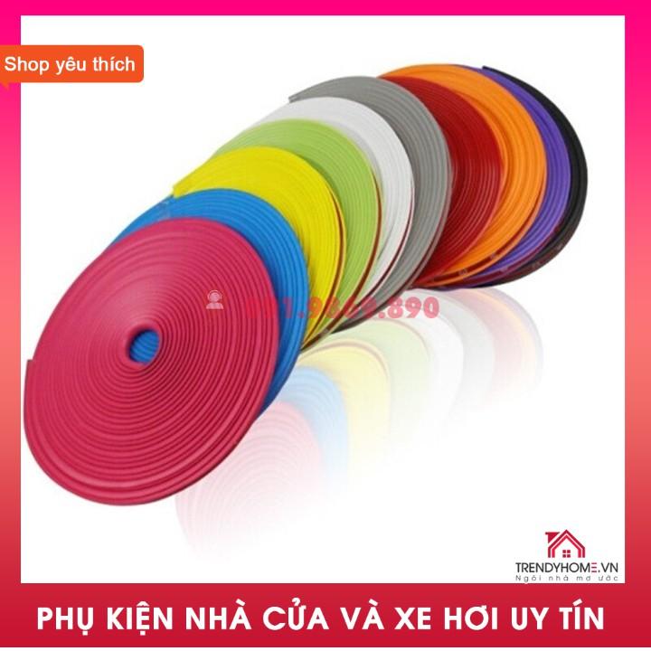 Dây Viền Bảo Vệ Vành Bánh Xe Ô Tô, miếng dán trang trí vành thép mạ điện lốp xe, dải chống xước và va chạm nhiều màu