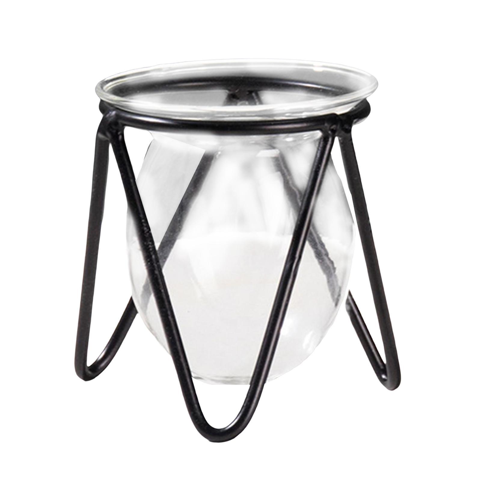 Plant Iron Line Flower Vase Ornament Home Art Desktop