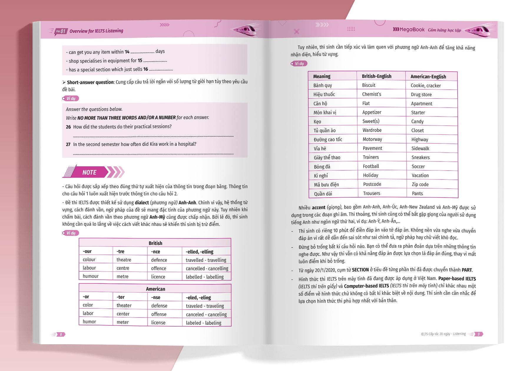IELTS Cấp Tốc - 20 Ngày Listening