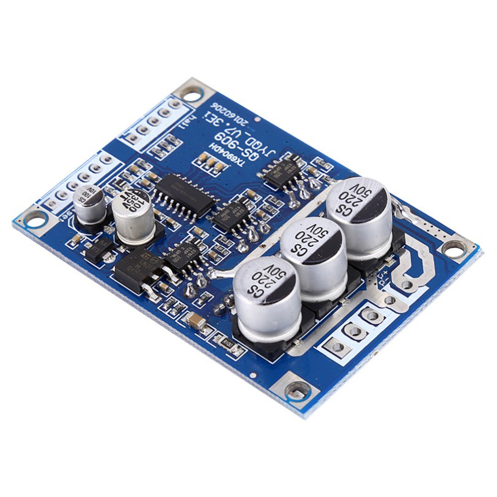 DC 12V-36V 15A 500W Brushless Motor Controller Hall BLDC Driver Board Blue