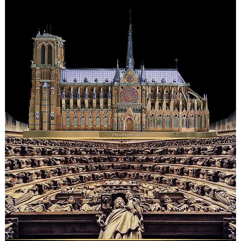 Mô hình lắp ghép kim loại 3d Nhà thờ Đức Bà Paris-cỡ lớn