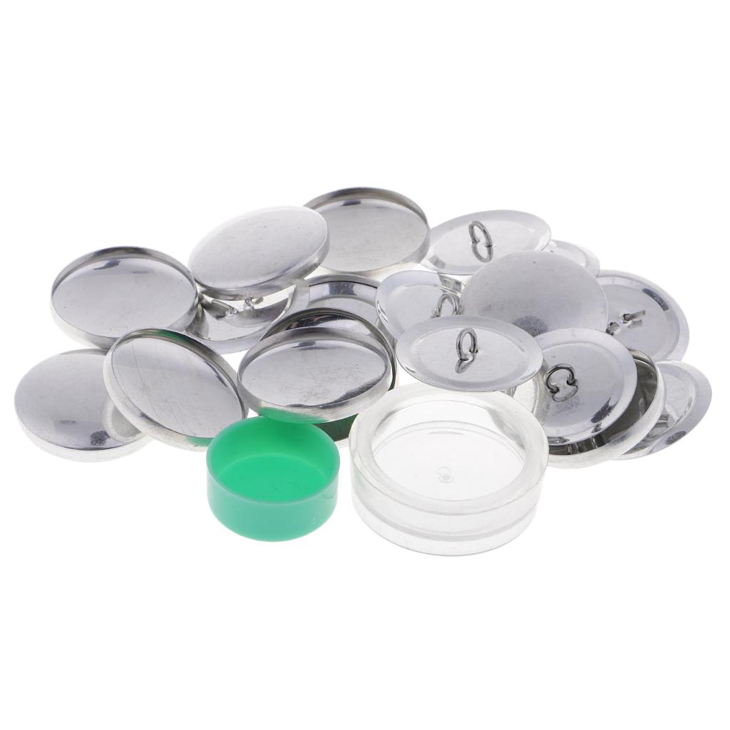 20 Miếng 20 Mm 30 Mm Vòng Kim Loại Phối Nút Lắp Ráp Bộ Dụng Cụ Tự Làm Túi Vải Khóa Bộ Dụng Cụ Báo Chí nút Vải