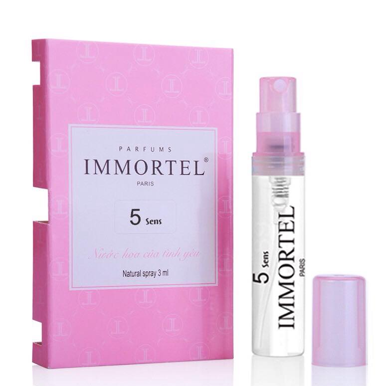 Hình ảnh Nước hoa nữ IMMORTEL 5sens chai xịt 3ml - Eau De Parfum