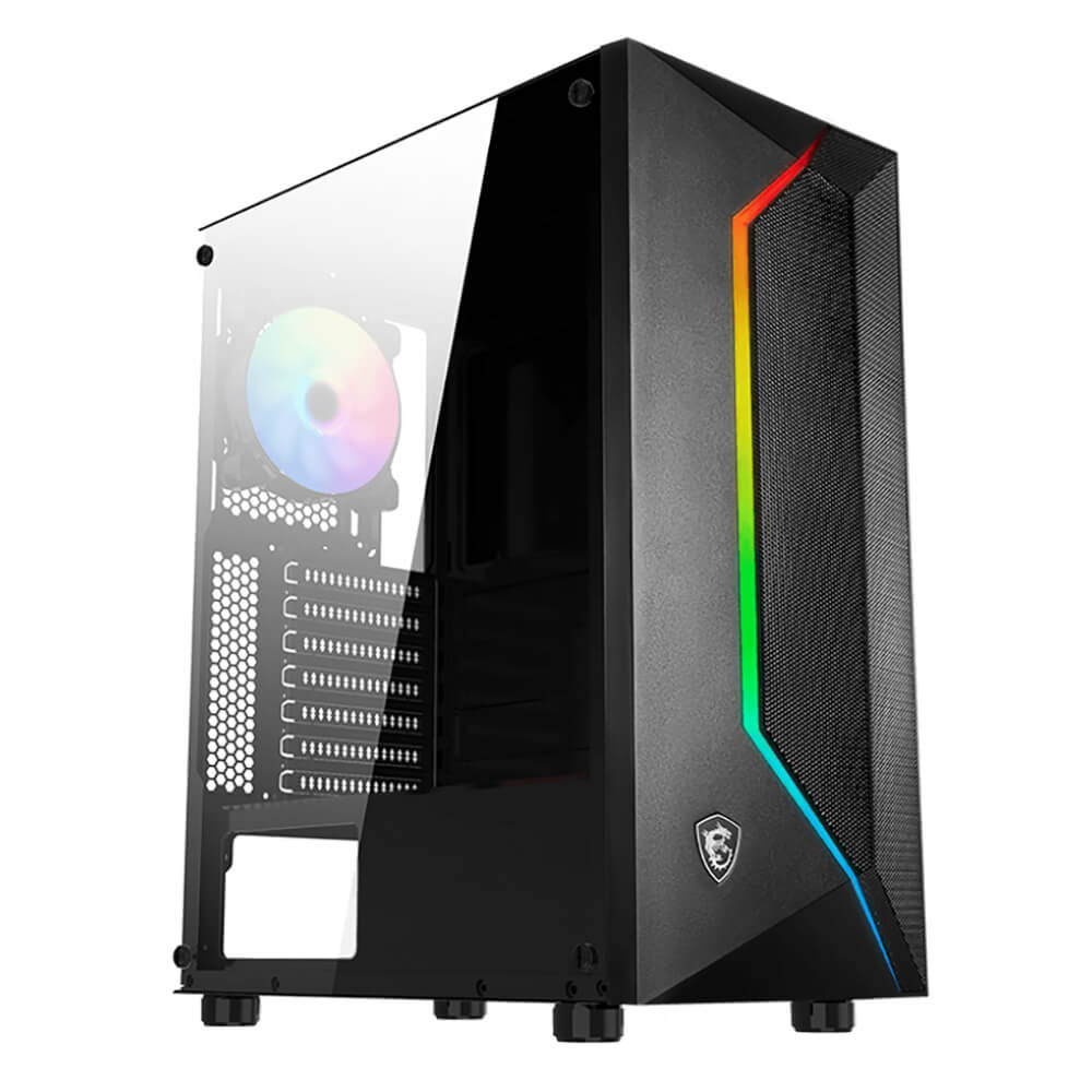 CASE MSI MAG Vampiric 100R Chassis – Mid Tower – Màu Đen – Led ARGB_ HÀNG CHÍNH HÃNG