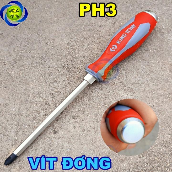 Vít đóng bake Kingtony 14610306 loại PH3 cán cao su thân vít 150mm