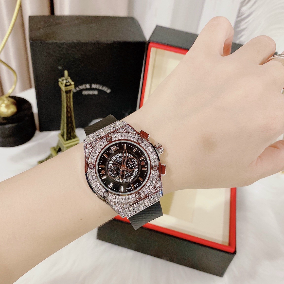 [Hublot đôi - nam nữ] Đồng hồ Hublot nam nữ - đồng hồ cặp đôi hàng đẹp - Cung Cấp Bởi AmandaC Life