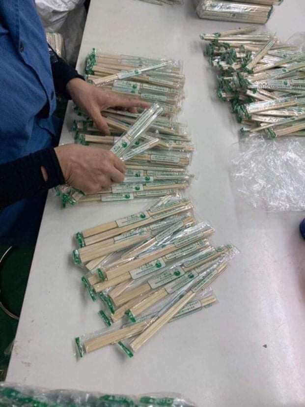Đũa gỗ sử dụng một lần xuất khẩu nhât Bản- 3000 đôi/THÙNG ctn
