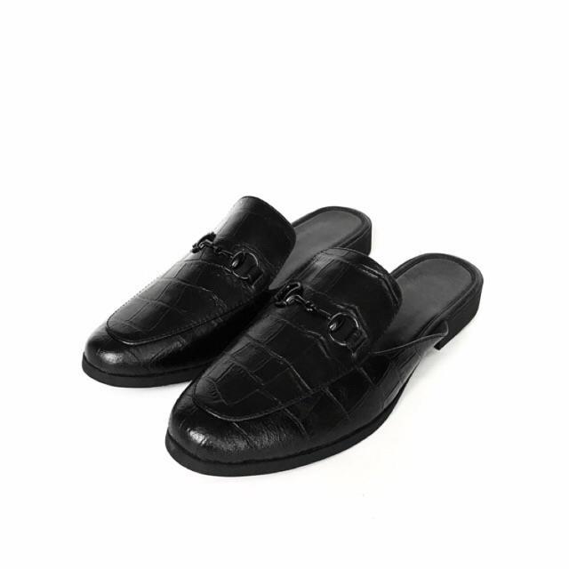 Giày sục da nam vân cá sấu size 38-43 sang trọng lịch lãm 2023