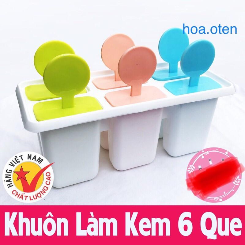 Khuôn Kem 6 Que Nhựa Màu Ngẫu Nhiên