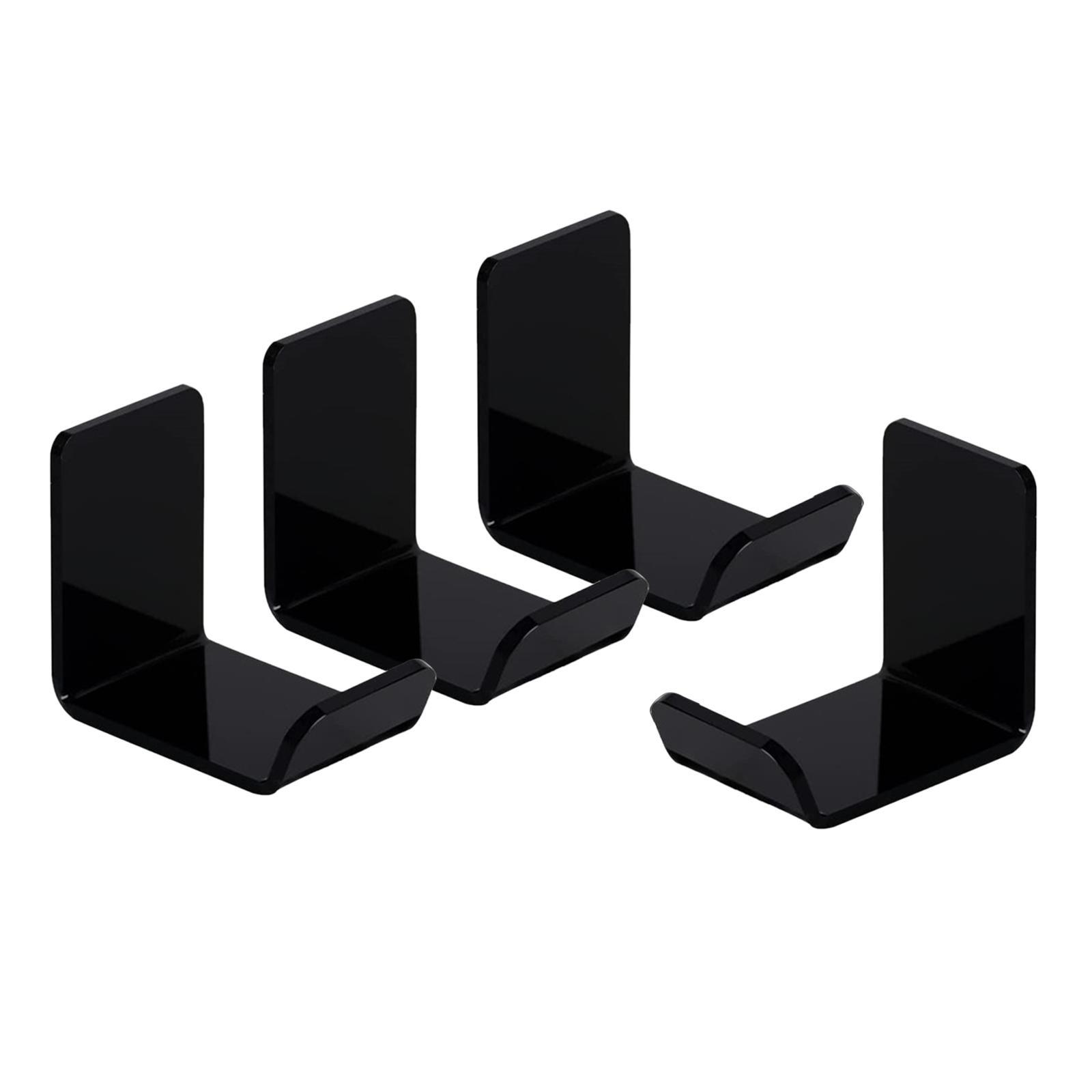 4x Acrylic Headphone Stand Hanger Hanger Mount Gaming Space Saving DJ