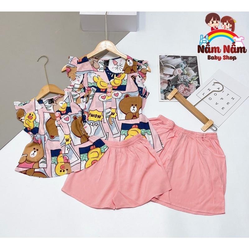 Set đồ đôi mẹ và bé chất lanh