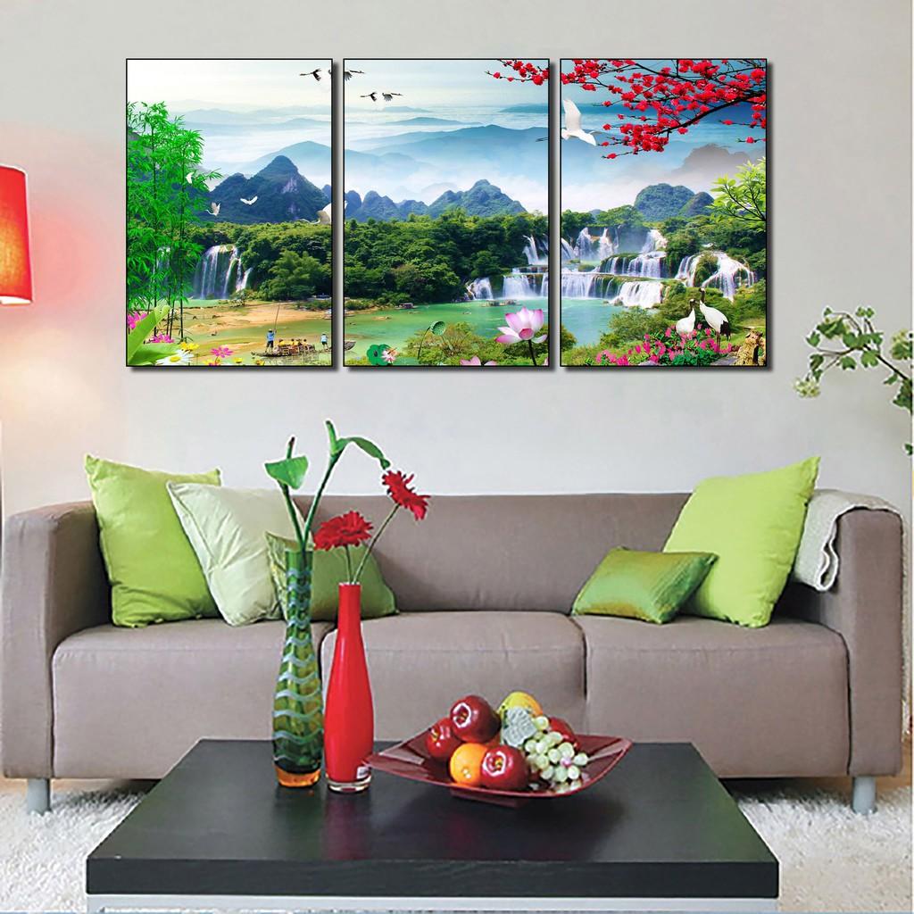 Tranh phong cảnh trang trí nhà phố - TĂNG KÈM ĐINH 3 CHÂN