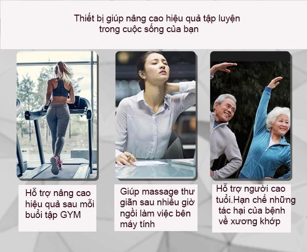 Súng Massage Cầm Tay Fascial Gun phục hồi cơ bắp toàn thân DM8703